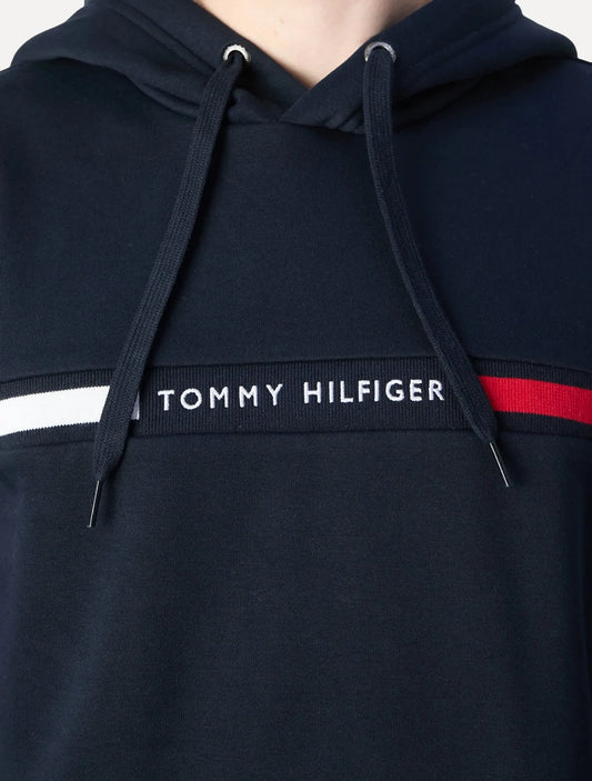 Sudadera con Capucha y Bandera Insertada en el Pecho Tommy Hilfiger